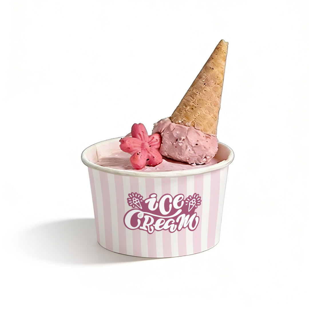 3oz Custom Recyclable Ice Cream And Yogurt Cups