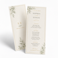 Custom Wedding Menus