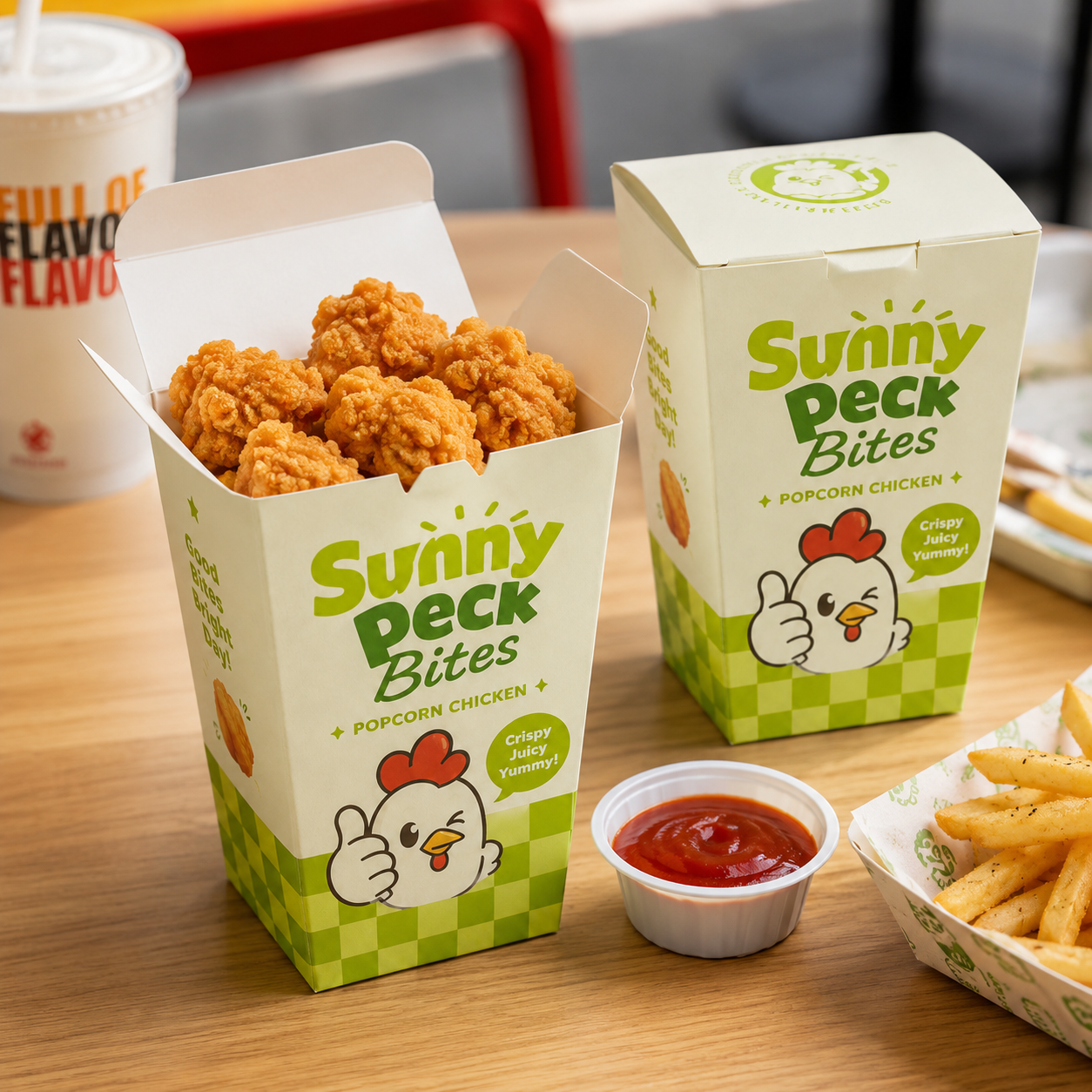 Custom Chicken Popcorn Boxes