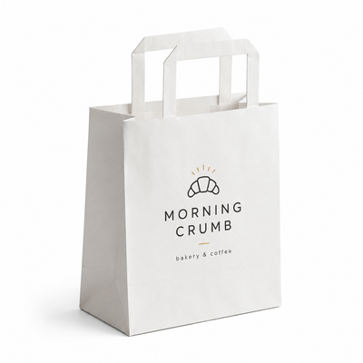 Flat Handle Paper Bag